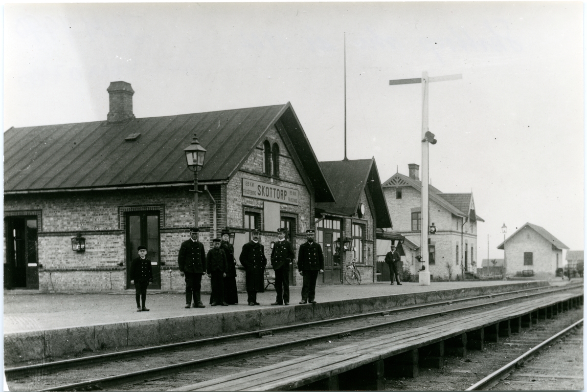 Skottorp station år 1902.