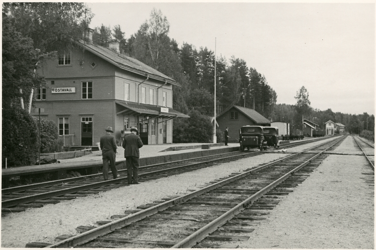 Statens Järnvägar, SJ personal på besök  inför Elektrifieringen.