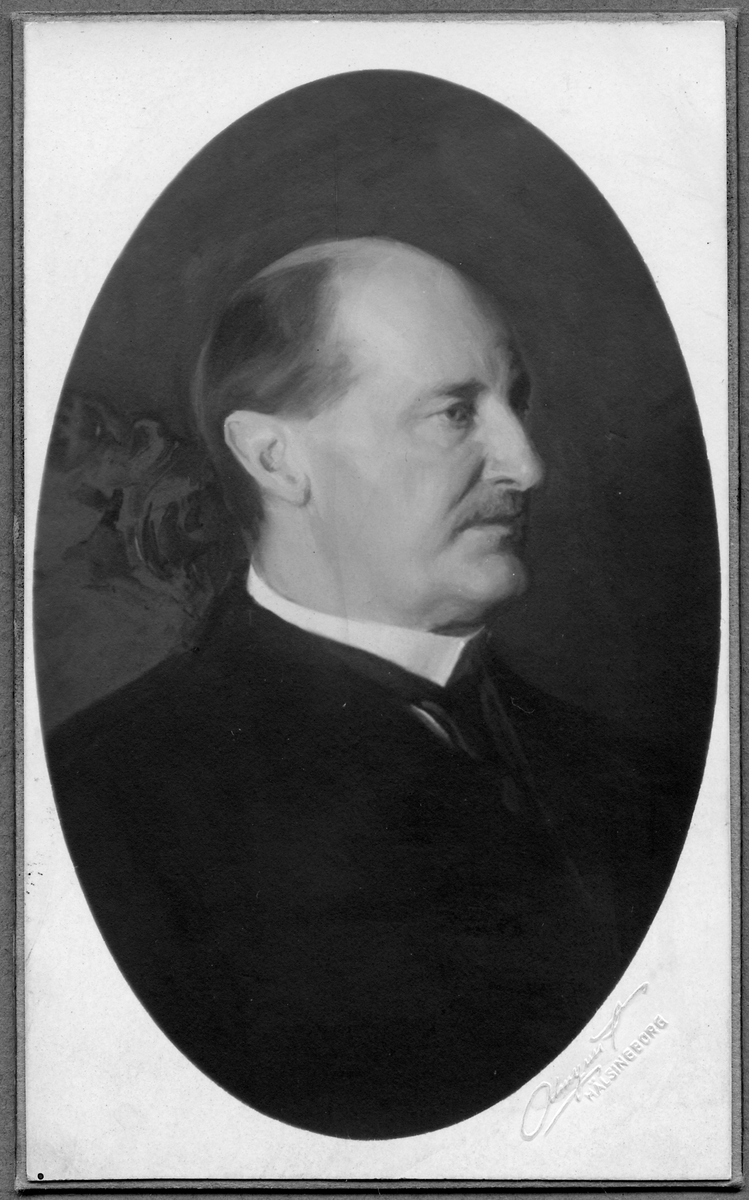 Landshövdingen Gustaf Tornérhjelm. Ordförande i Helsingborgs - Hässlesholms Järnvägsaktiebolag, HHJ 1888 - 1902 samt från 1911.
