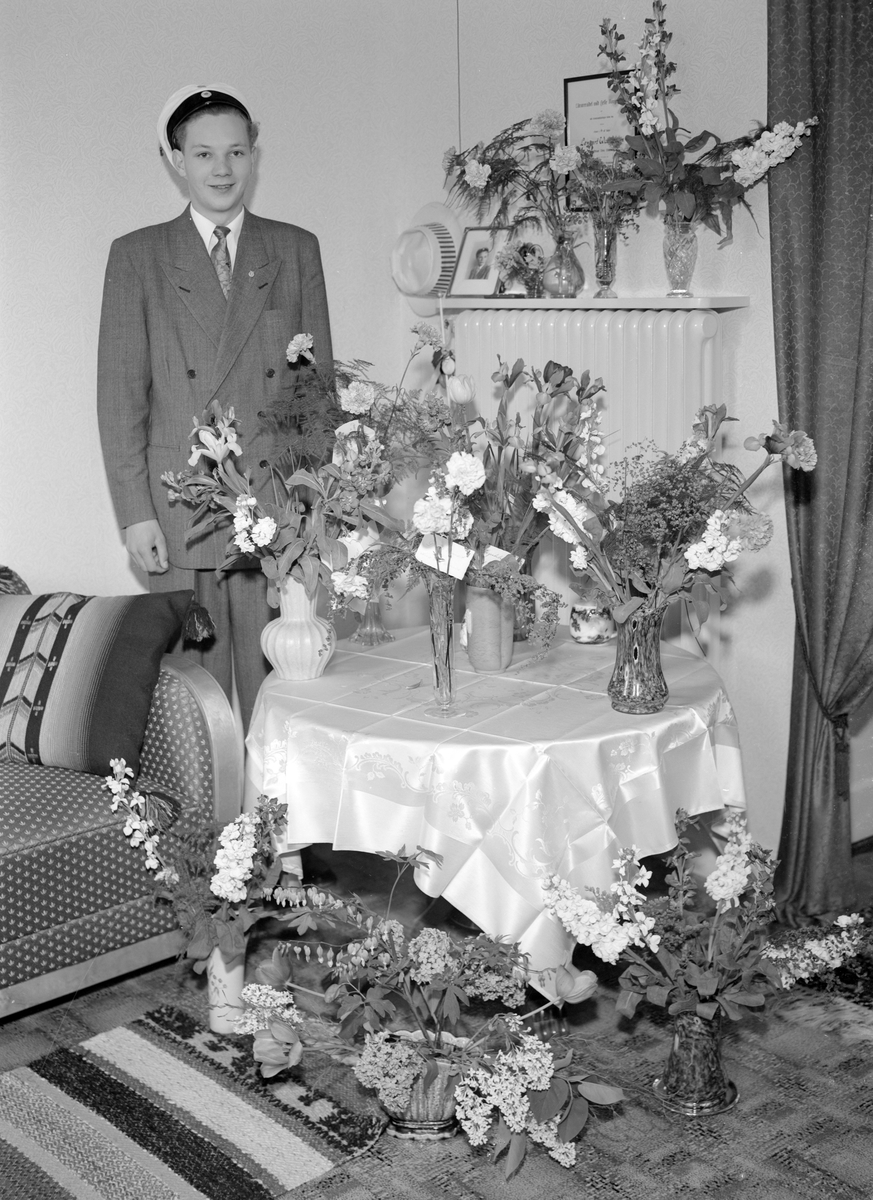 Lennart Vallström. Foto juni 1949.