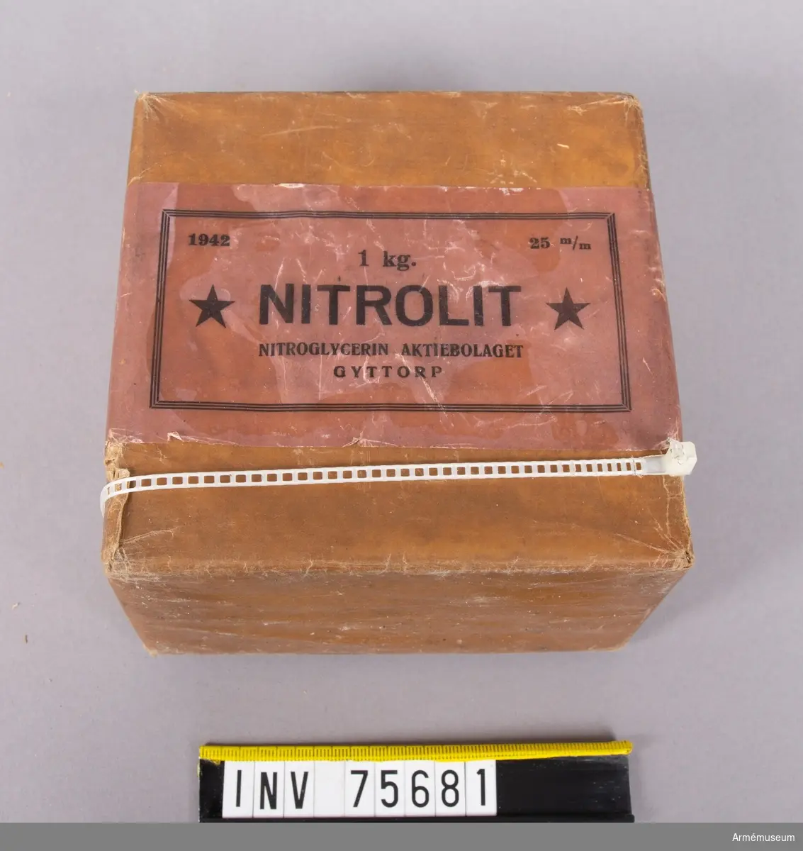 Grupp G III.
25 mm nitrolitpatroner.