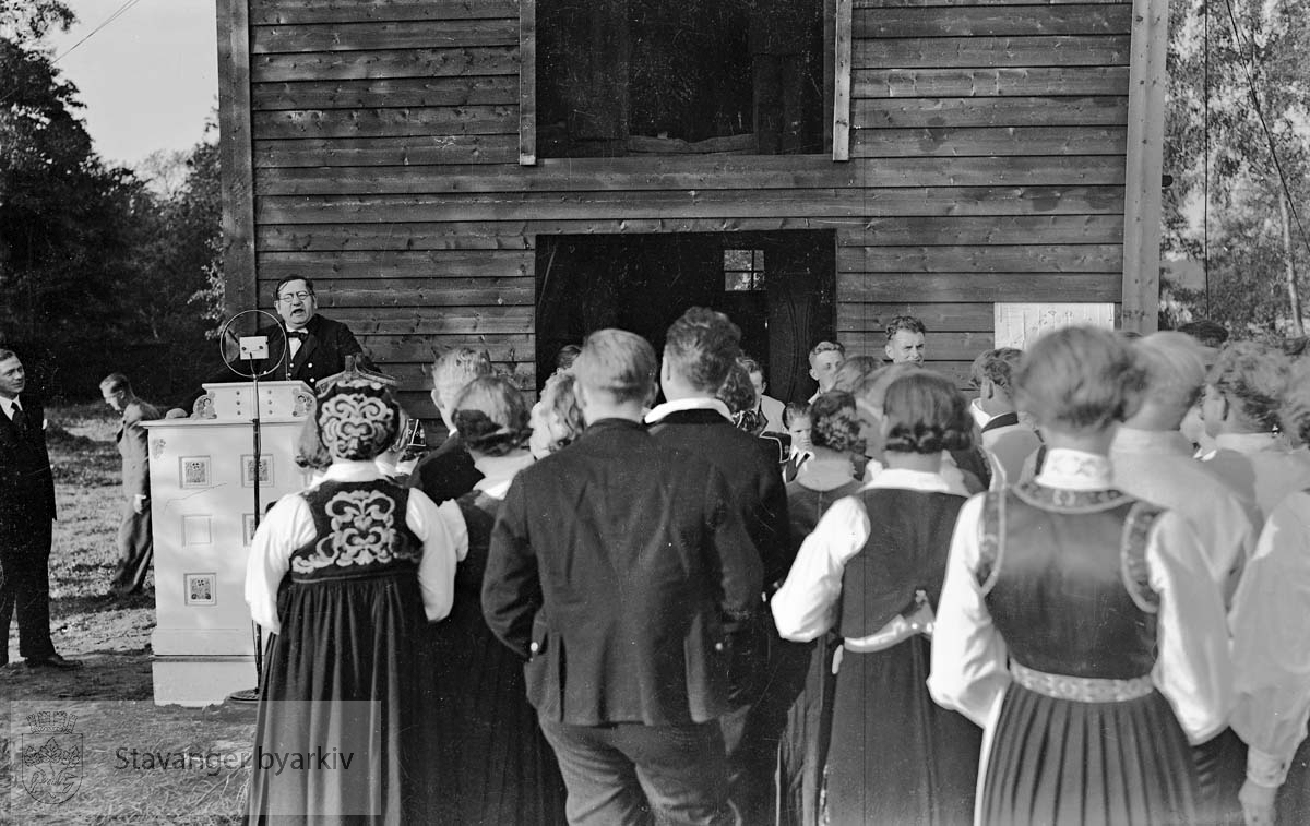 Folkemuseet har arrangement på Mostun søndag 20. sept. 1936