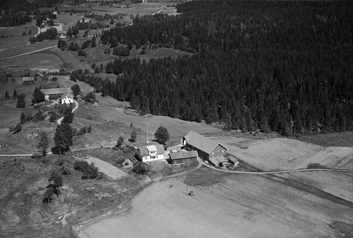 Flyfotoarkiv fra Fjellanger Widerøe AS, fra Porsgrunn Kommune. Flogstad ...