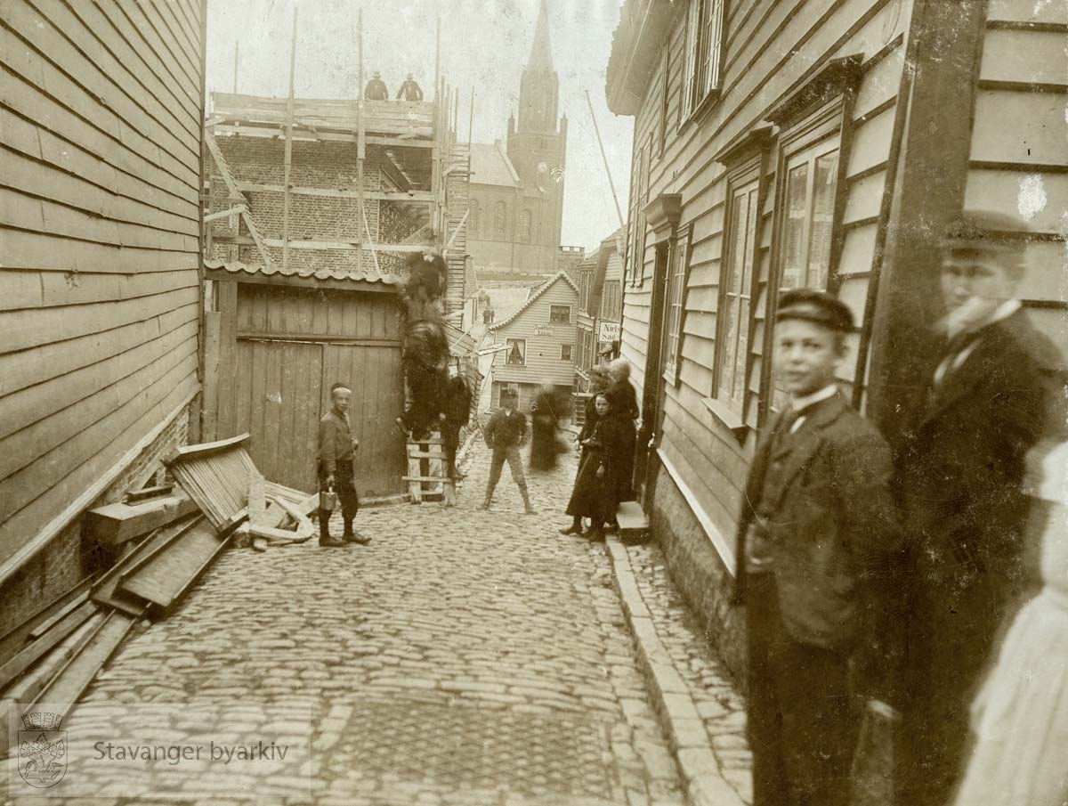 Grindegaten i 1900