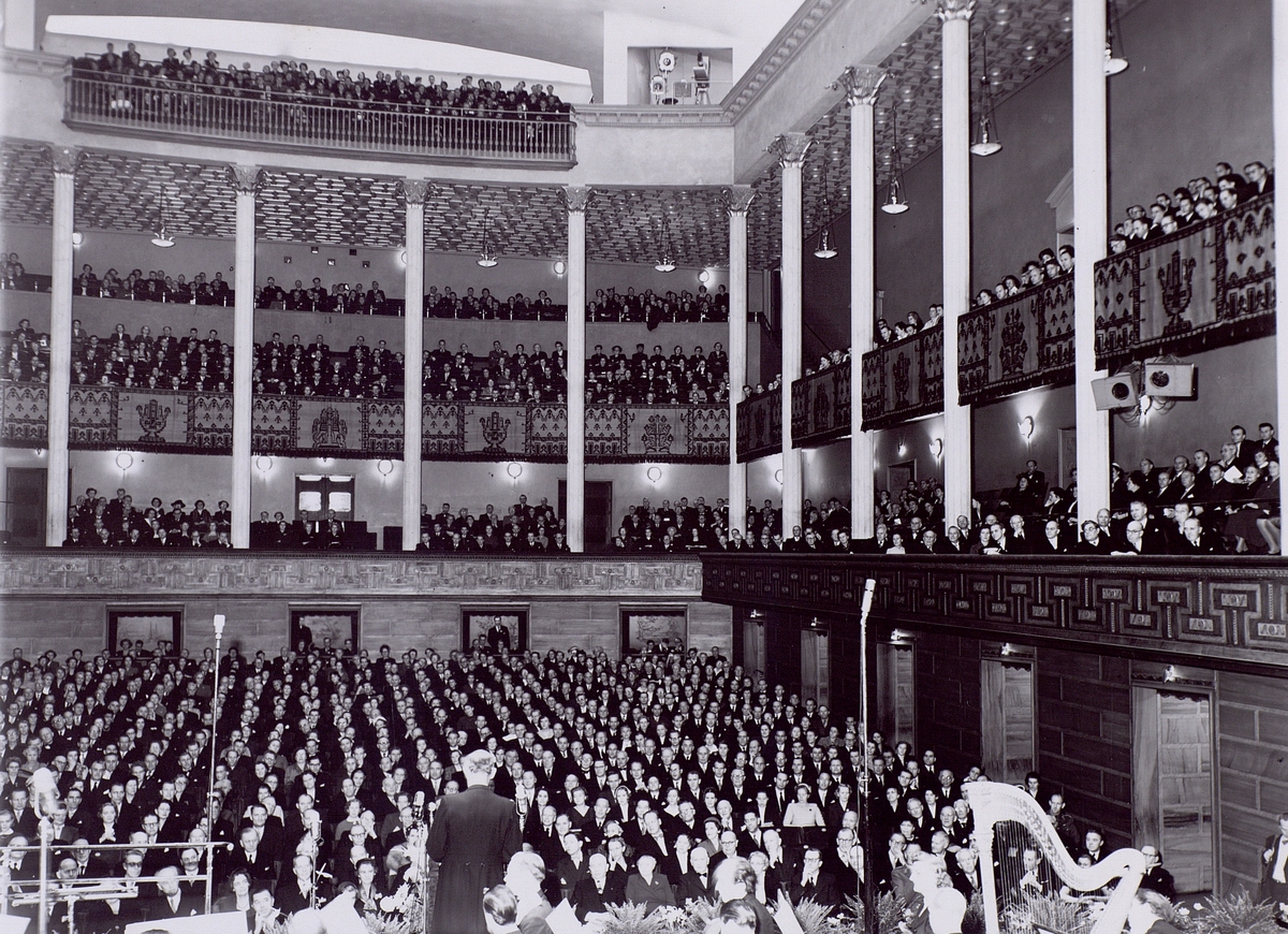 Televerkets 100-årsjubileum 1/11 1953. Konserthuset.