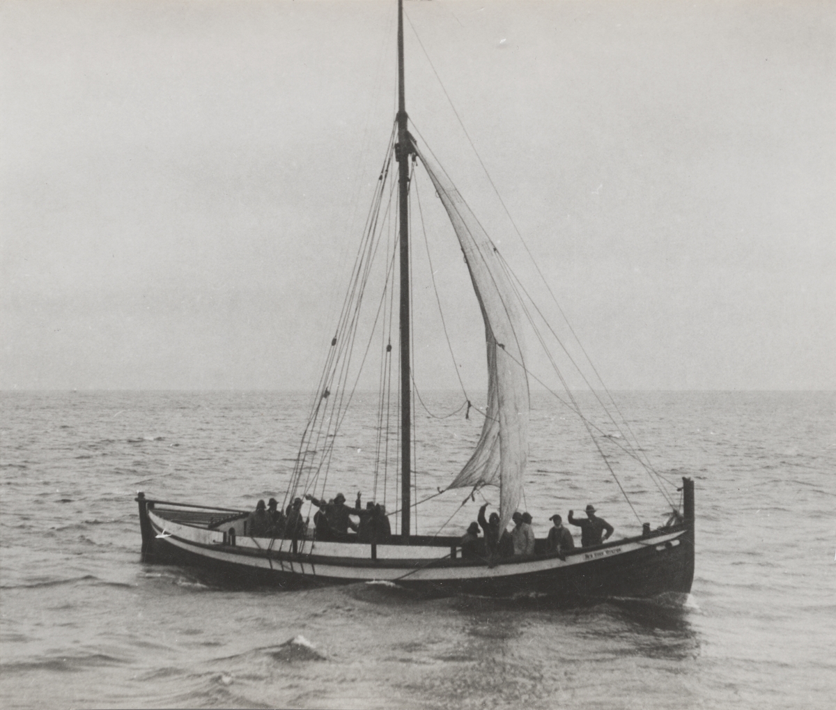Storbåt "Den siste viking" ved Trondhjem 1930.