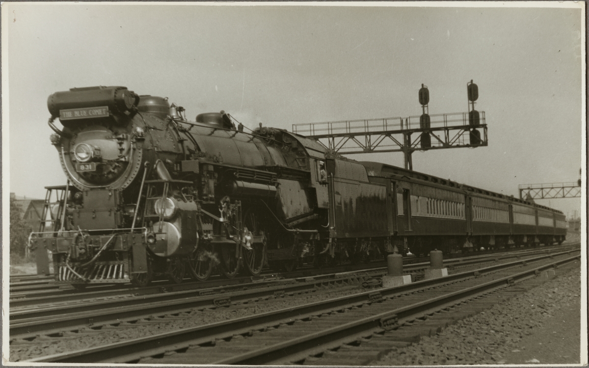 The Central Railroad of New Jersey, CNJ G3 831 nära Bayonne, New Jersey, U.S.A.