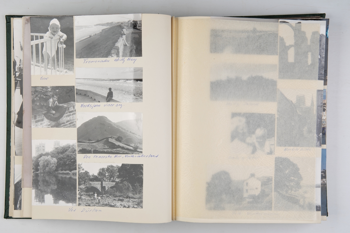 Album med fotografier fra reiser og cruise med 'Bergensfjord' og 'Vistafjord', og fra dåp og overtakelse av 'Tanafjord', samt fotografier av 'Oslofjord' og 'Bergensfjord'