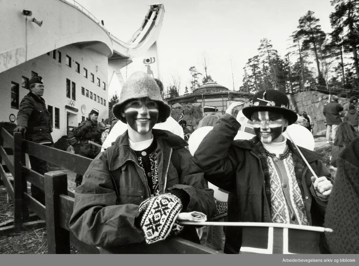 Holmenkollbakken. Holmenkollen, 100 år. 16. mars 1992