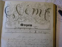 Ungdomslag, Glimt, håndskrevet avisheading: Ramsmoen, Tynset