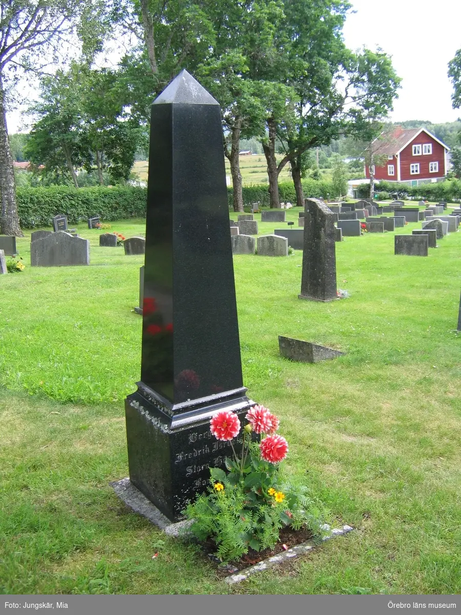 Hjulsjö nya kyrkogård Inventering av kulturhistoriskt värdefulla gravvårdar 2007, Kvarter 6.