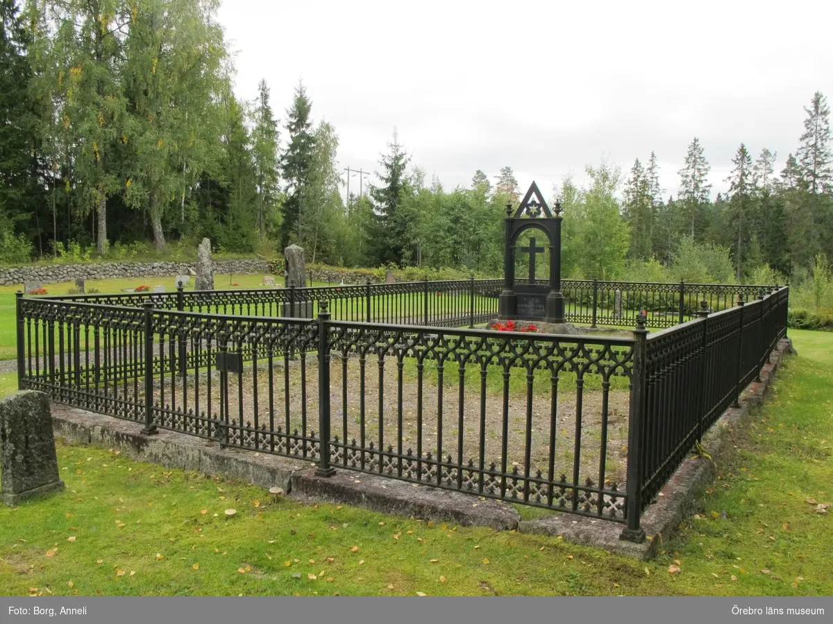 Gravvårdar av gjutjärn, Inventering av kulturhistoriskt värdefulla gravvårdar 2015-2016, Rocksholm kyrkogård.
