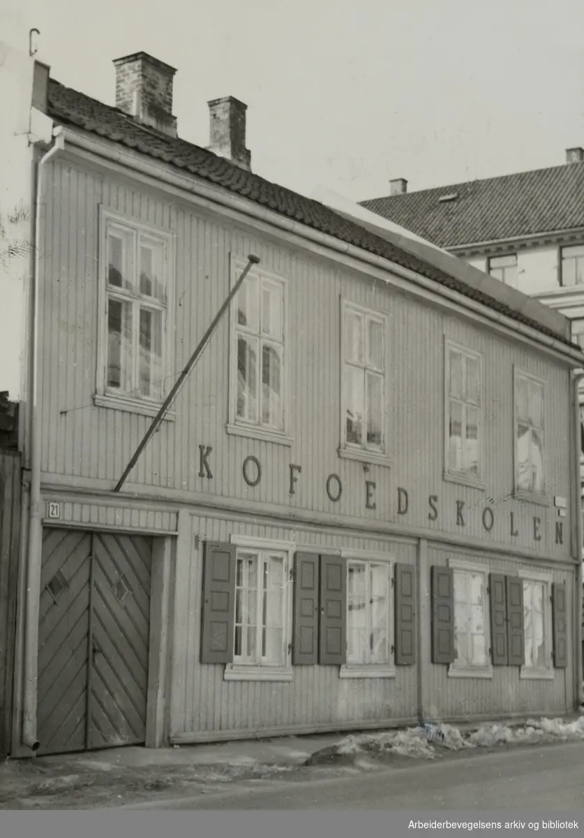 Kofoedskolen, Nordbygata 21. November 1963
