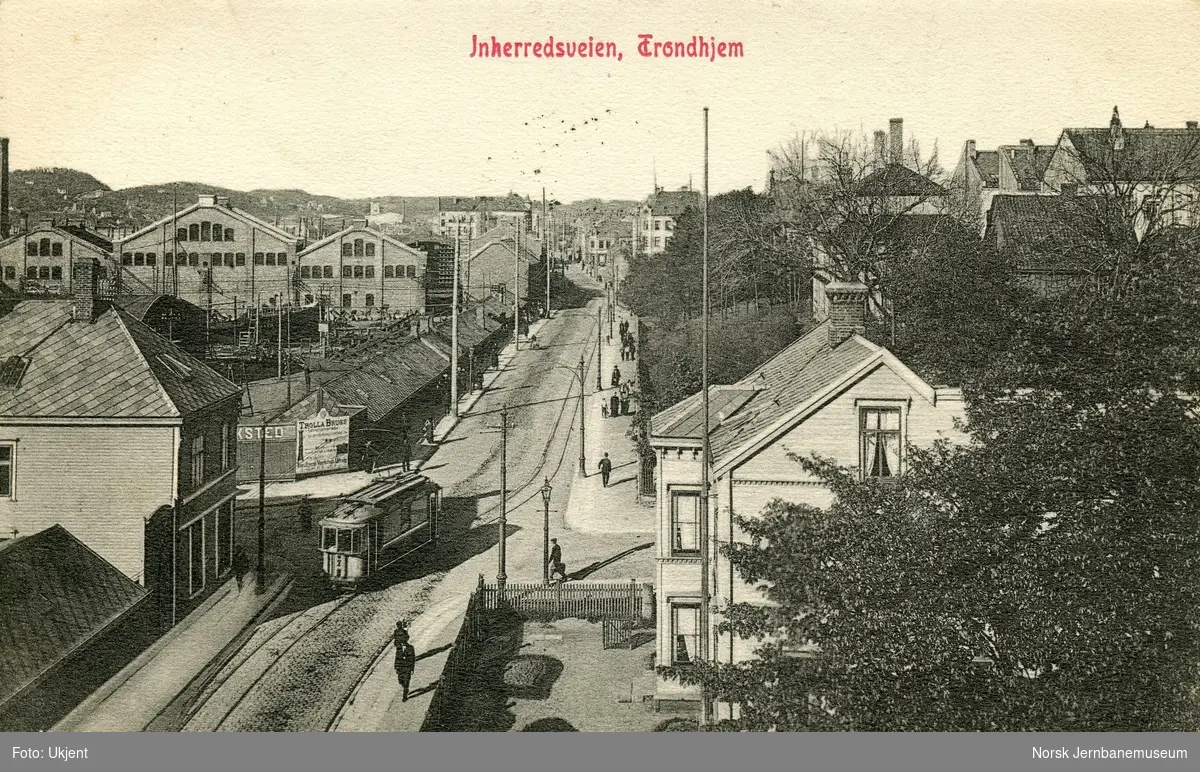 Sporvogn i Innherredsveien i Trondheim.