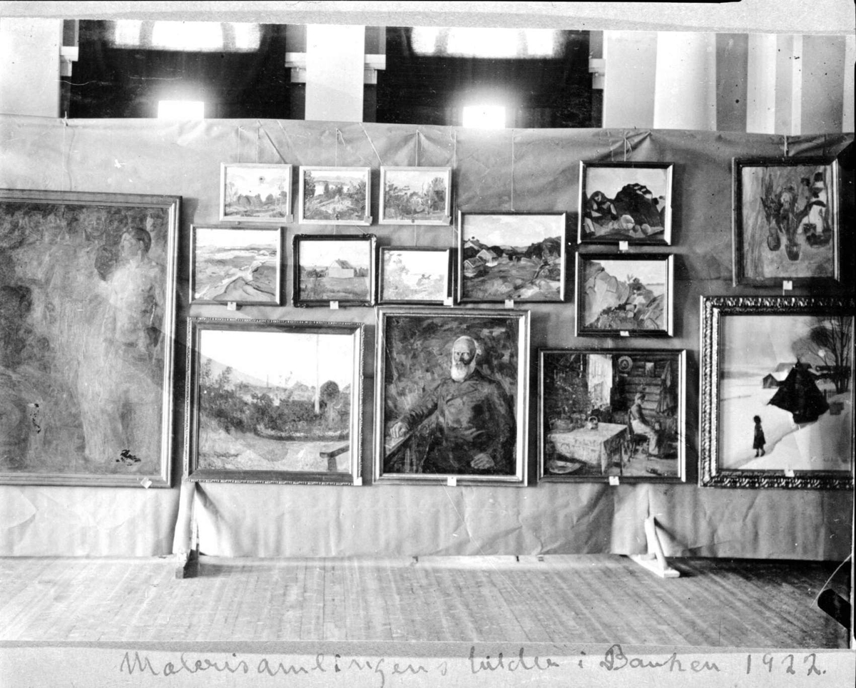 Repro: Malerisamlingens bilder i Banken 1922