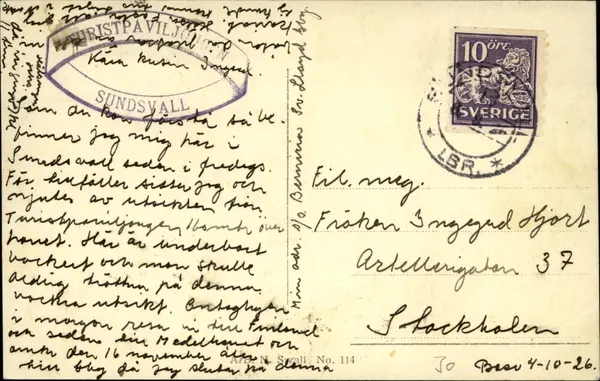 Carte Postale CPA SUNDSVALL Stadsparken - Suède - Vintage (419768)