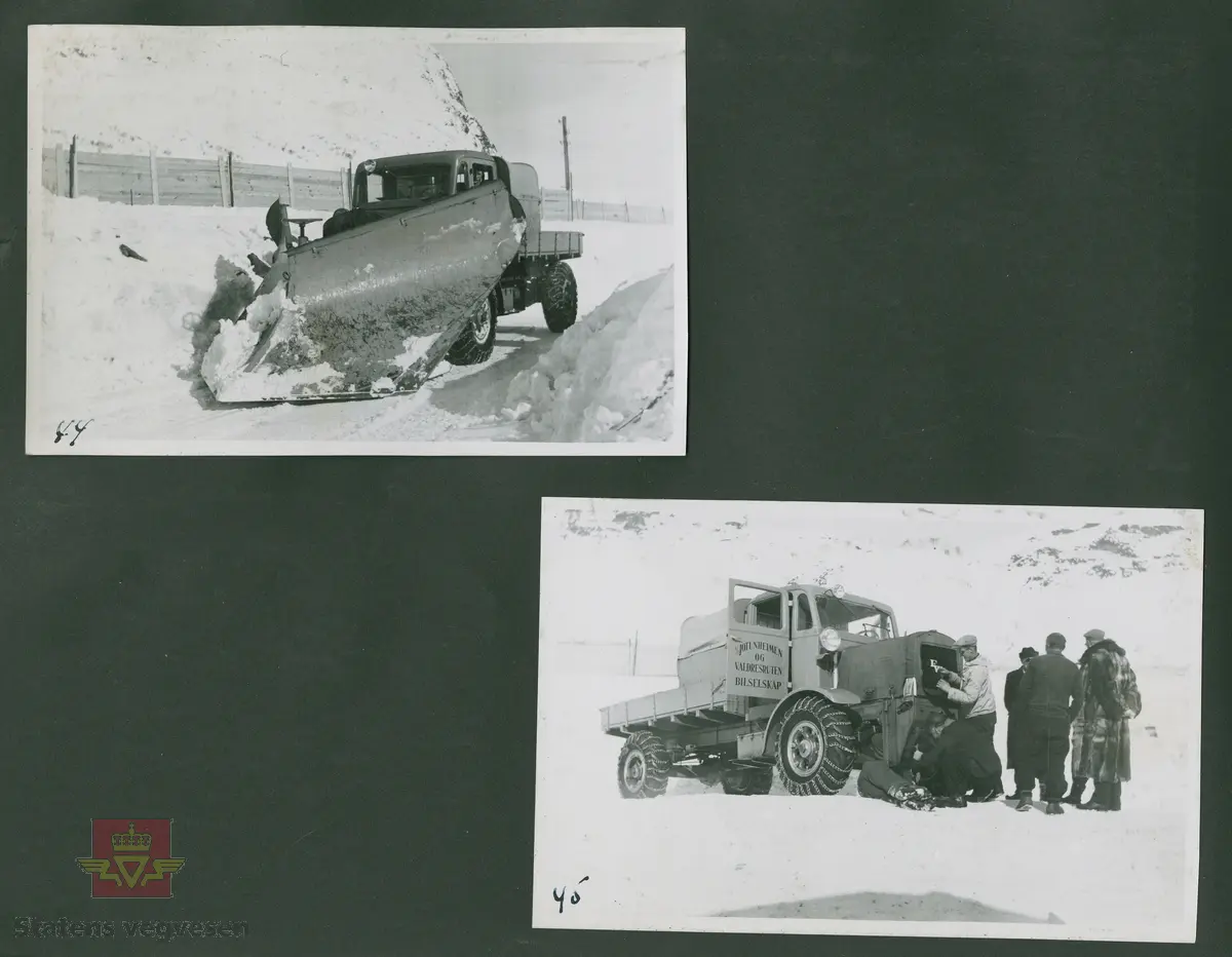 FWD lastebilen "Filefjell-Gubben" ble innkjøpt av JVB  i 1936. Den til da kraftigste i landet. Vegfolk kom da også fra fjern og nær for å bivåne brøytingen, og for å se og lære. Etter en tøff vinter 1936-1937 mottok Colbjørnsen brev fra A/S Jotunheimen og Valdresruten Bilselskap  30.04.1937, hvor de sier seg meget fornøyd med bilen de kjøpte før jul i 1936. Jf. boka "Familiefirmaet-utenom allfarvei/2000 Årsboken." Colbjørnsen & Co A/S. 
 "A/S Jotunheimen og Valdresruten Bilselskap (JVB) ble etablert i 1919 og har vært selve livsnerven gjennom Valdresbygdene. "Filefjell-Gubben" ble satt inn i arbeidet med å holde Filefjellvegen oppe. Med felles innsats og arbeid fra Staten og selskapets side, lykkes det å holde Filefjellvegen farbar for vintertrafikk vinteren 1936-1937, den første fjellovergang i Norge som var åpen året rundt." Jf. "JVB. Den spede begynnelse-A/S Jotunheimen og Valdresruten Bilselskap."