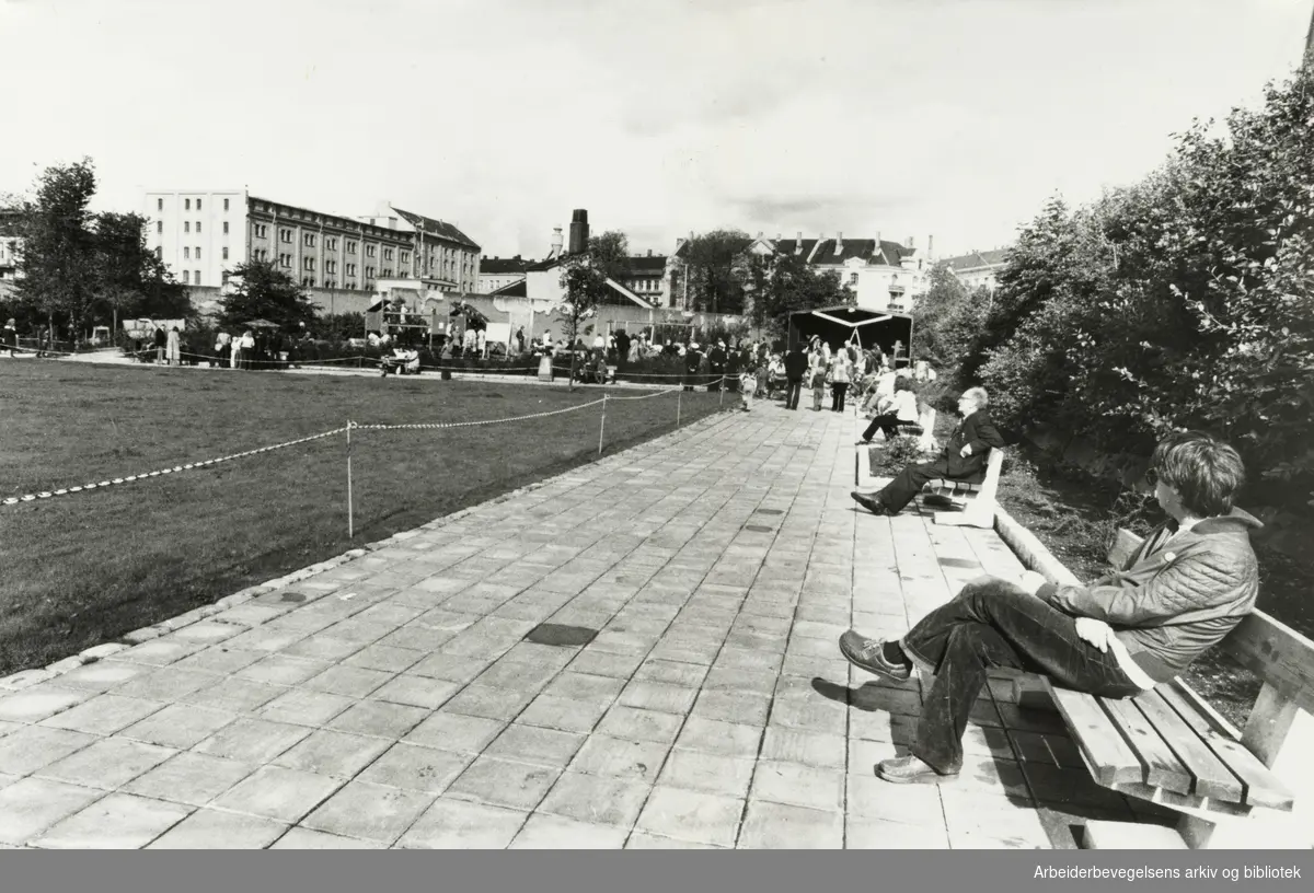 "Olrich parken". Den nye parken på Klosterenga. September 1980