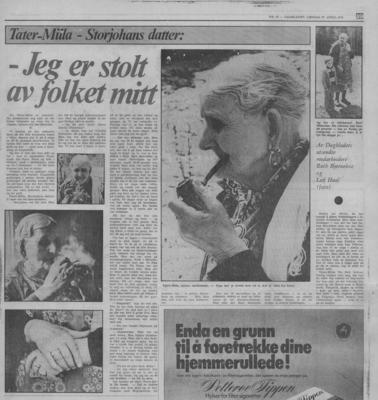 «Jeg er stolt av folket mitt», Dagbladet 27.04.1974.