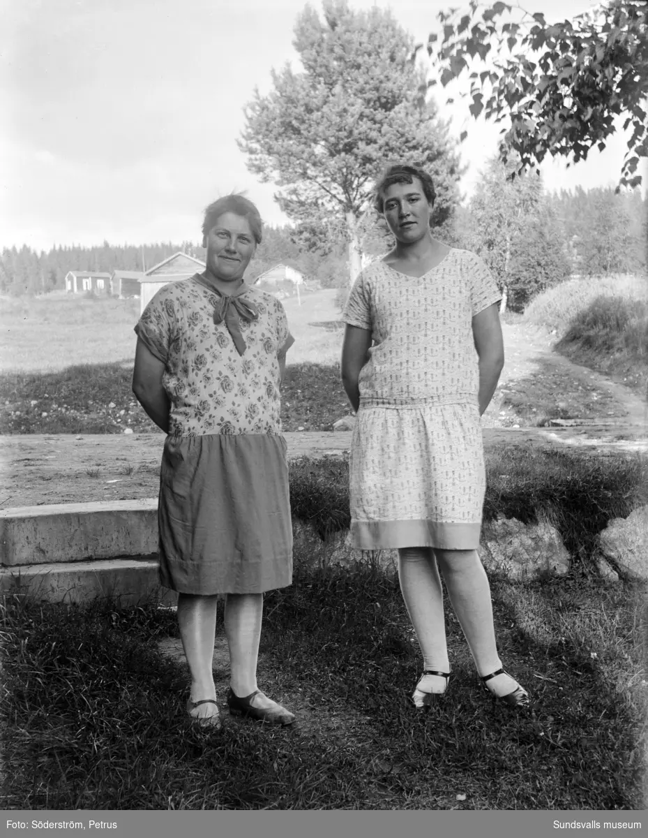 Två porträtt på Inga Hägglund Viklund och Greta Dalsten Johansson.