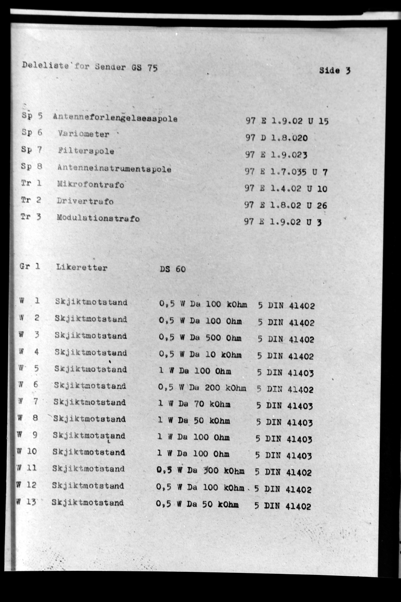 Beskrivelse og betjeningsforskrifter for Hagenuk telefonisender, type GS 75 for fiskefartøy