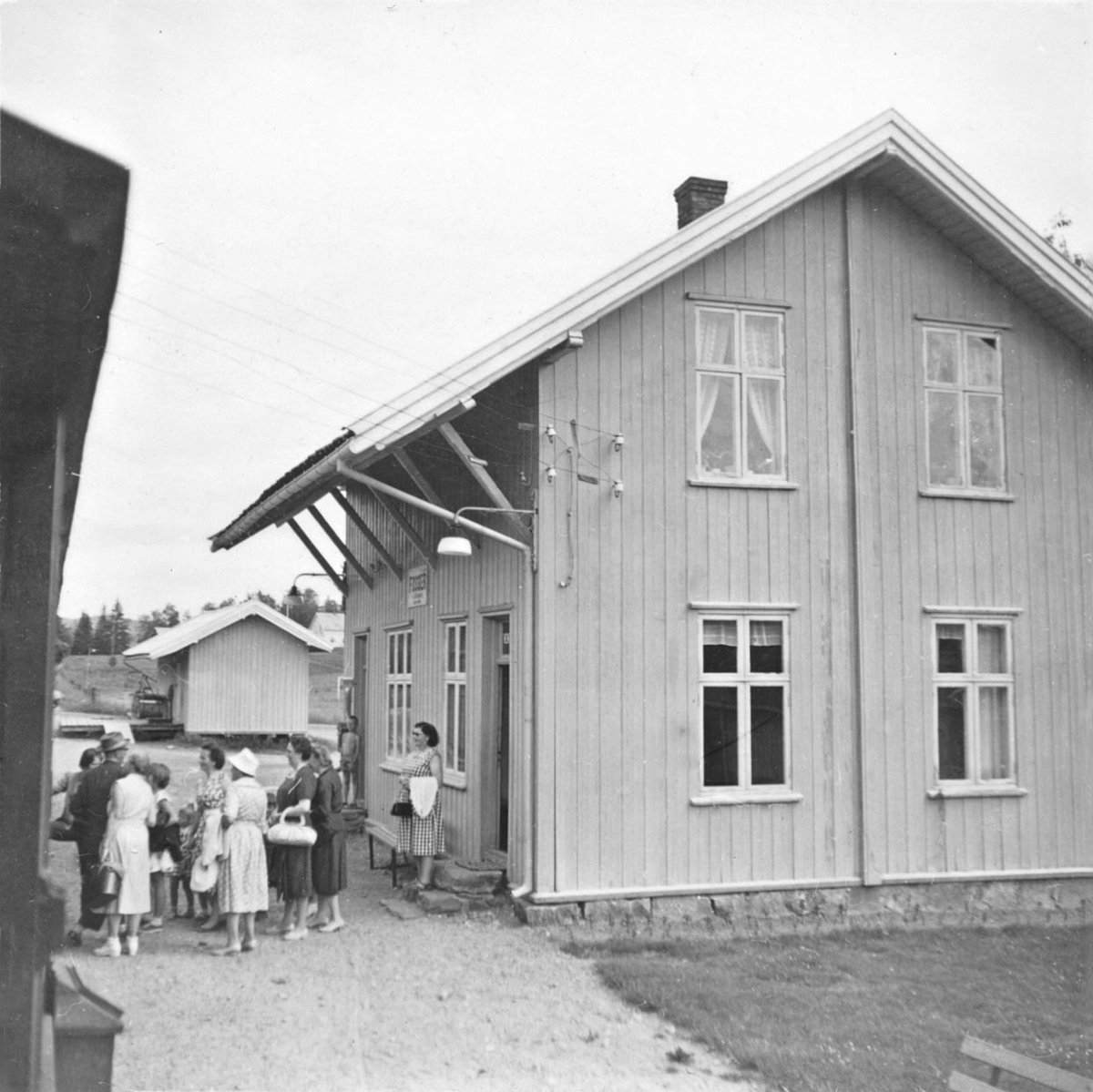 Tog til Skulerud på Fosser stasjon, kort tid før Aurskog-Hølandbanens nedleggelse