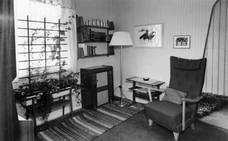 Interiør fra 1950 i utstillingen « Daglig Iiv i Oslo fra reformasjonen til våre dager». (Foto/Photo)