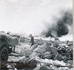 Franske soldater under bombingen av Namsos
