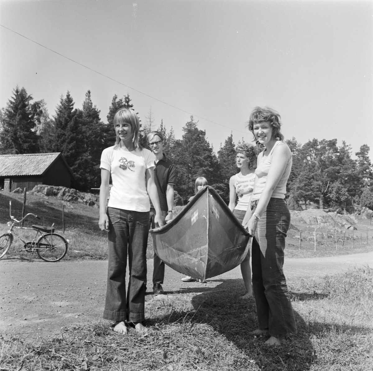 Sommarläger, Ängskär, Uppland 1972