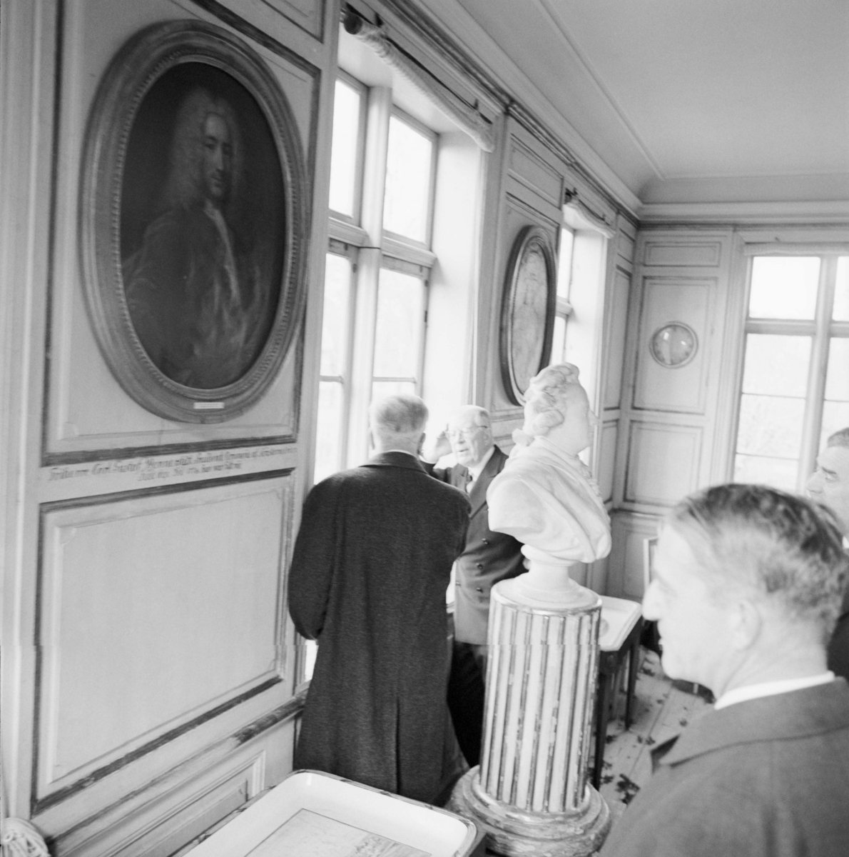 75-årsjubileet. Kung Gustav VI Adolf i Skogaholms herrgård, Skansen.