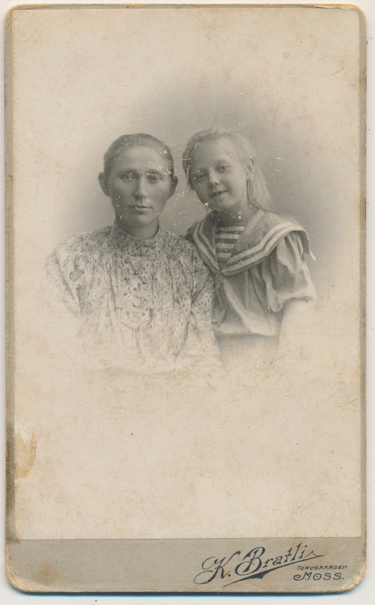 Portrett av mor og datter, ukjente