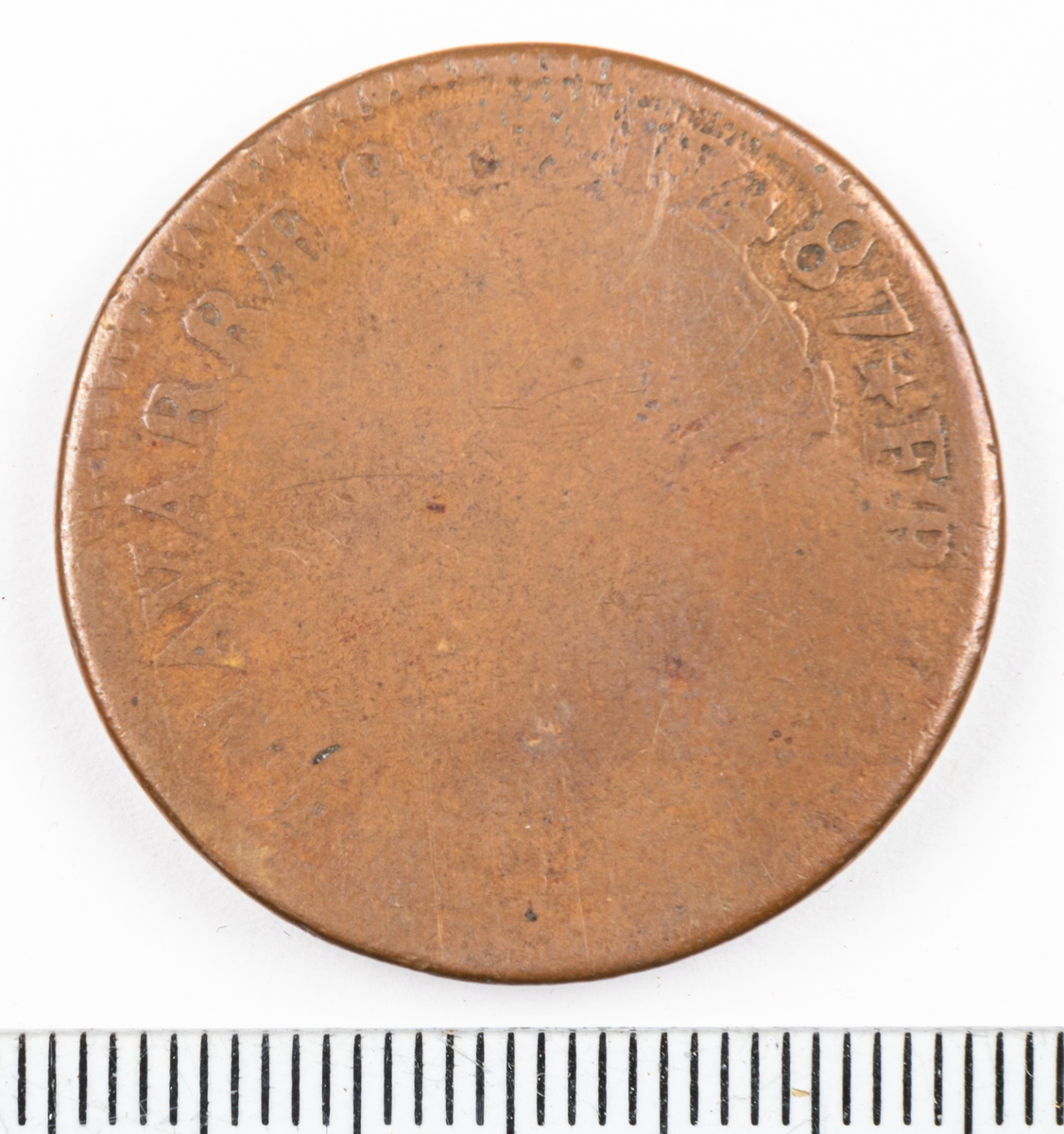 Mynt Frankrike 1787 1 Sol.
