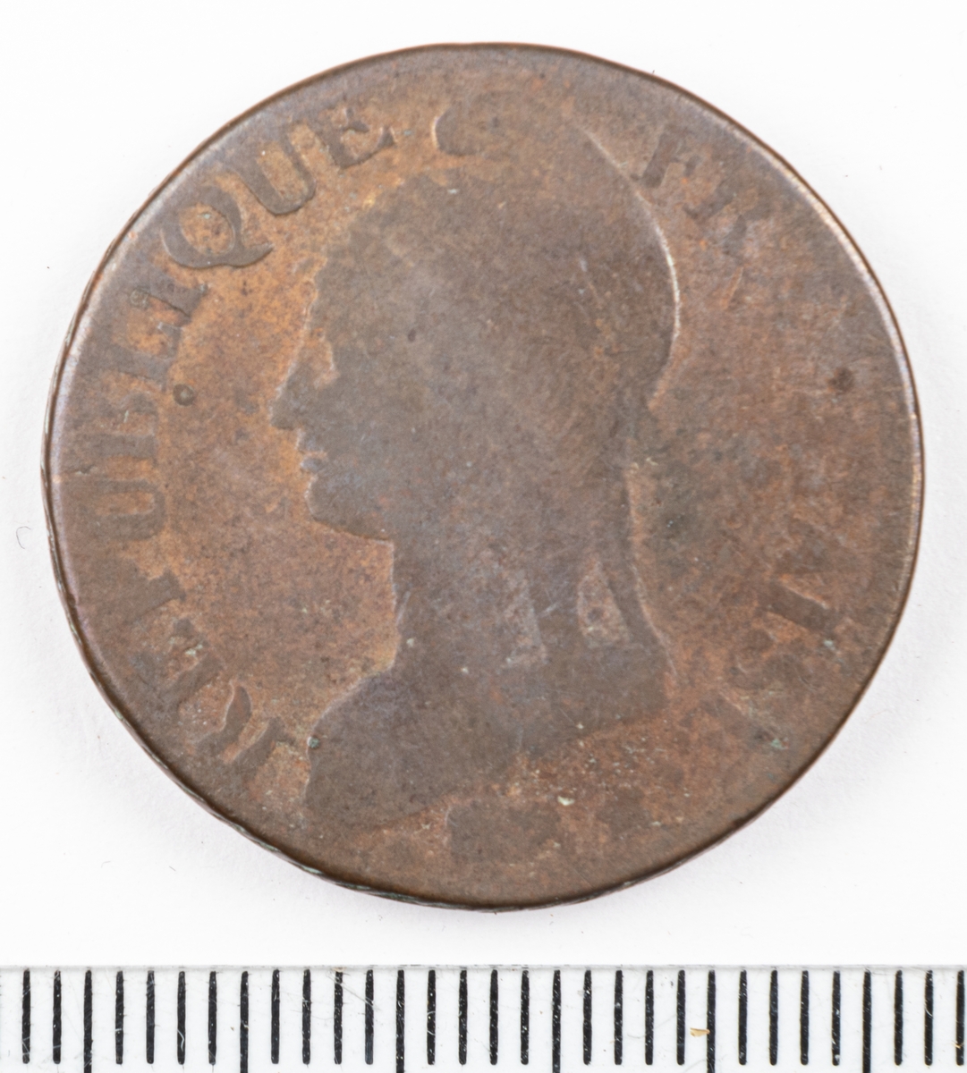 Mynt Frankrike 1797 5 Centimes.