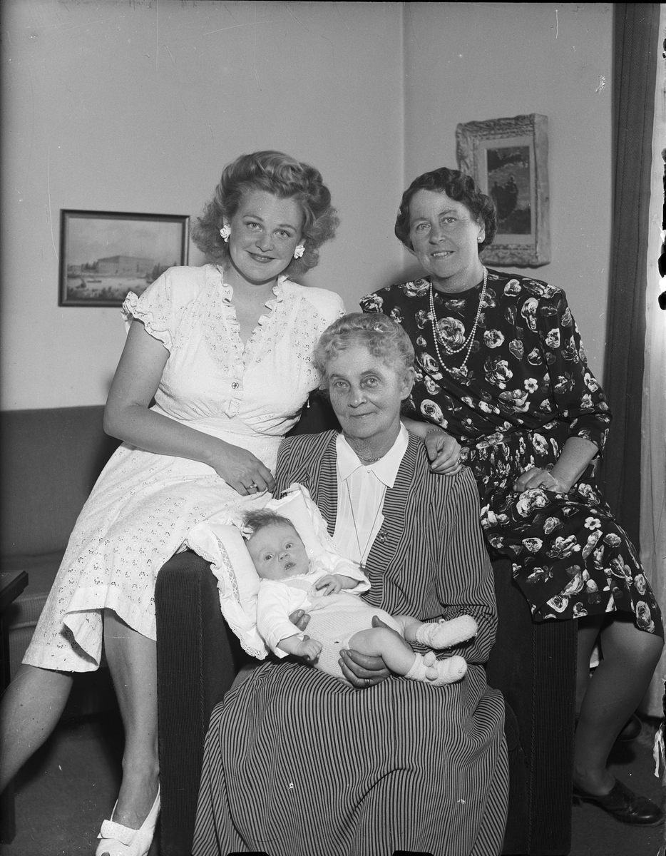 Familj, fyra generationer, Östhammar, Uppland