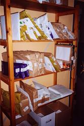 interiør, postkontor, 2000 Lillestrøm, posthylle med post, p