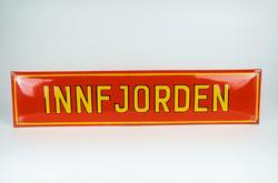 Postmuseet, gjenstander, skilt, stedskilt, stedsnavn, Innfjo