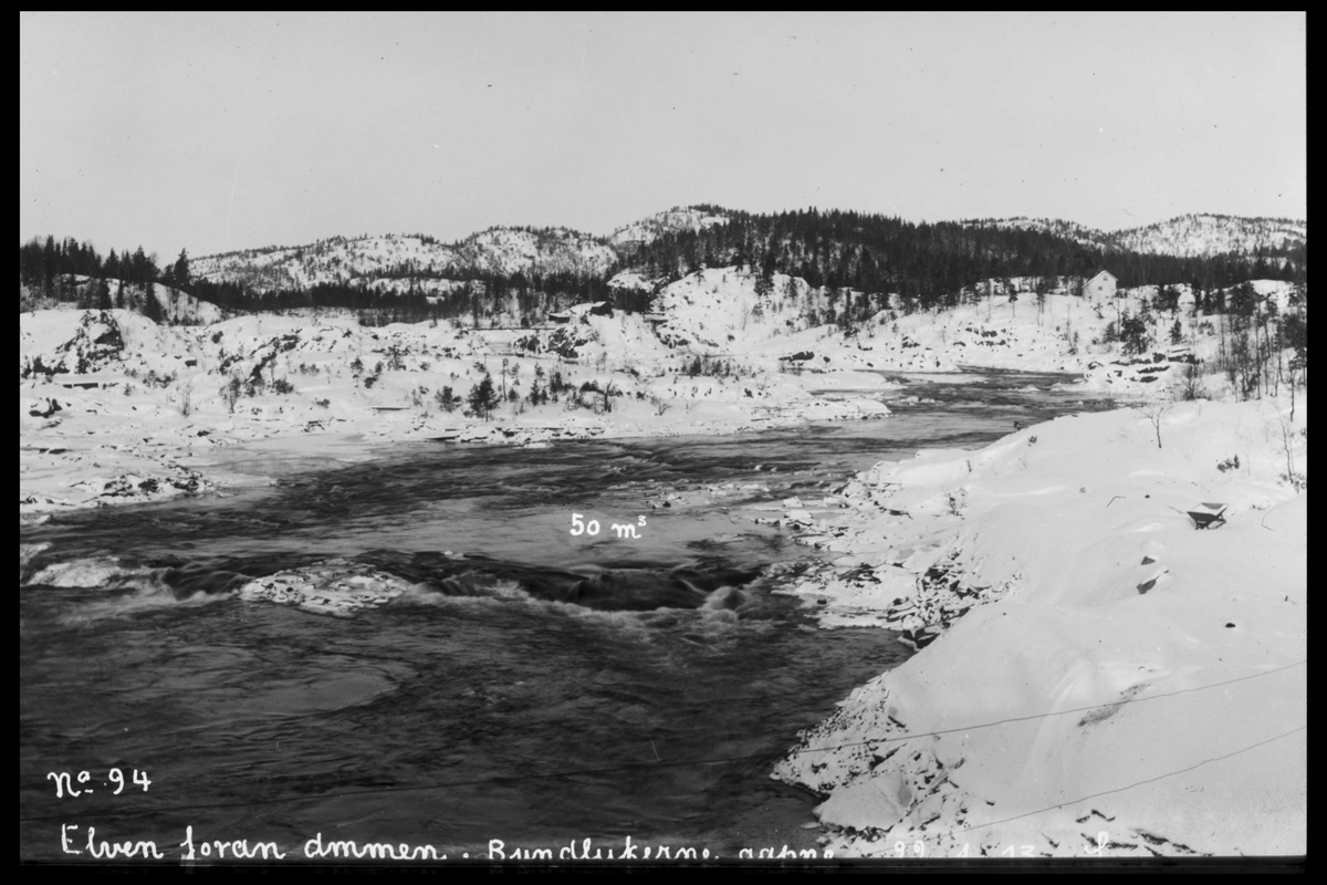 Arendal Fossekompani i begynnelsen av 1900-tallet
CD merket 0565, Bilde: 51
Sted: Haugsjå
Beskrivelse: Ovenfor dammen