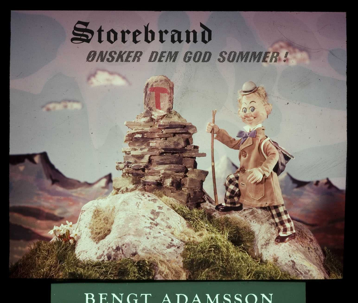 Kinoreklame fra Ski for Storebrand forsikring. Storebrand ønsker Dem god sommer! Agent Bengt Adamsson
