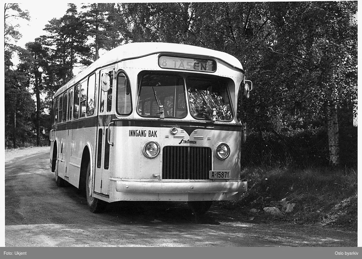 Oslo Sporveiers buss, A-15871, Strømmen/Leyland