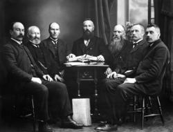 Bankdireksjonen i Grytten og Volds Sparebank i 1914.  Ole Ma