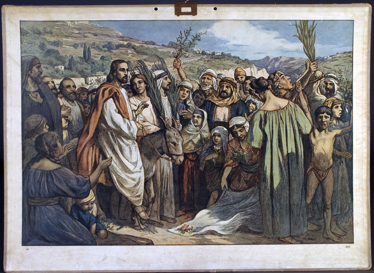 Jesus inntog i Jerusalem, palmesøndag.