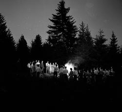 SANKTHANSBÅL, TREKKSPILLMUSIKK, MIDTSOMMER, BEDRIFTSHYTTA I 