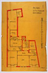 Vaaningshus i Kongens gade [Arbeidstegning]