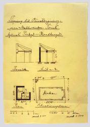 Tegning til Methodistkirken i Aalesund [Arbeidstegning]