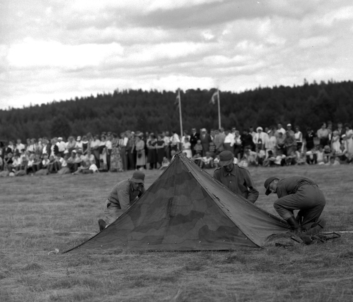 Fallskärmsjägarskolan i Karlsborg 1959.FJS-dag.