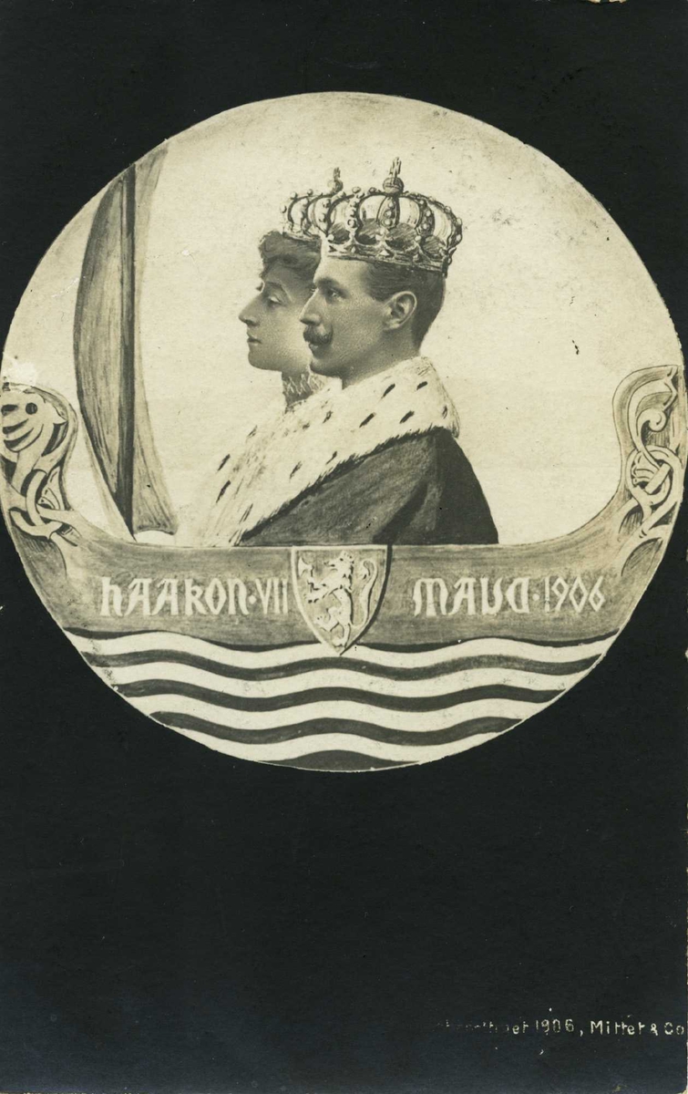 Konge - jubileum - postkort