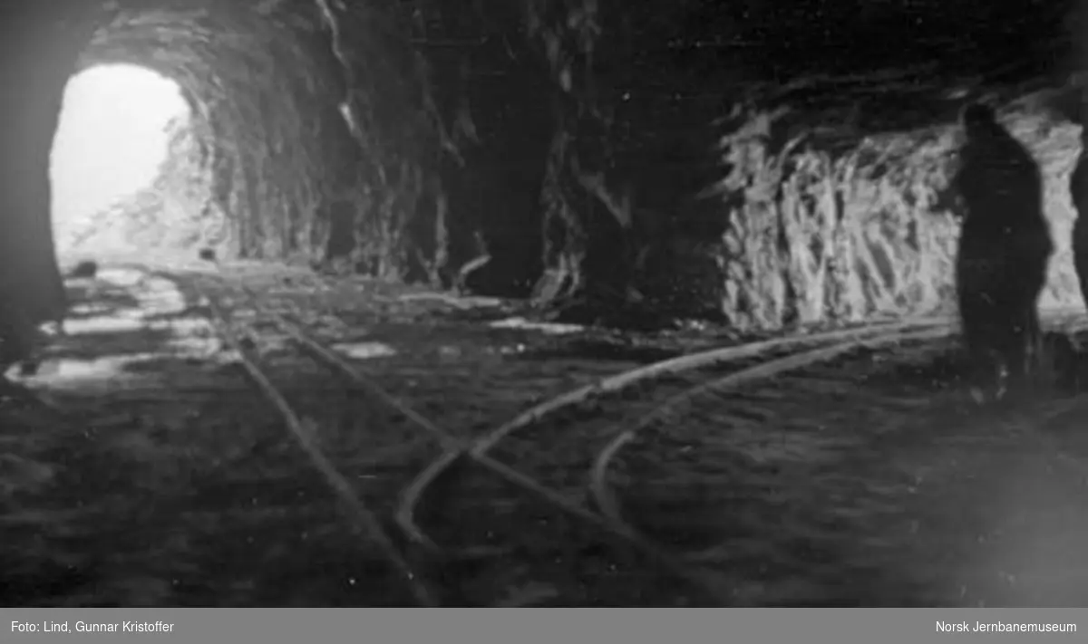 Nordlandsbaneanlegget : sørenden av Kvænflåget tunnel med tverrslag