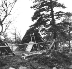 Gamme med utvendig stige i Elgå 1961.