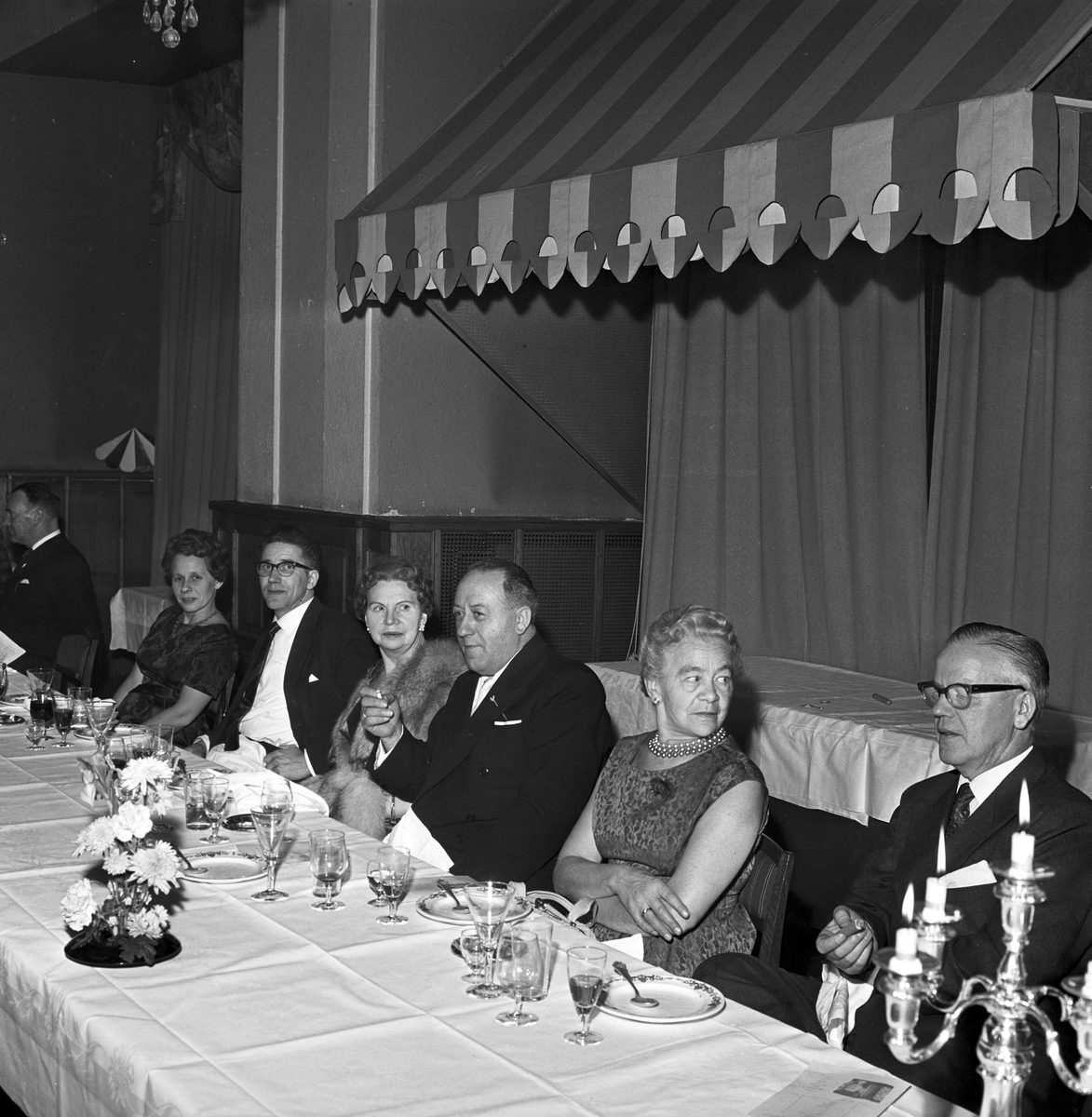 Serie. Dagbladets Trykkeriklubbs, jubileum.
Fotografert 1962.