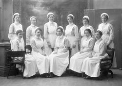 Gruppe, sykepleieelever.